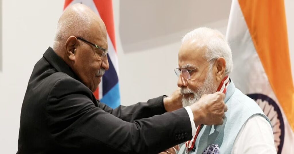 Fiji confers its highest honor on Prime Minister Modi